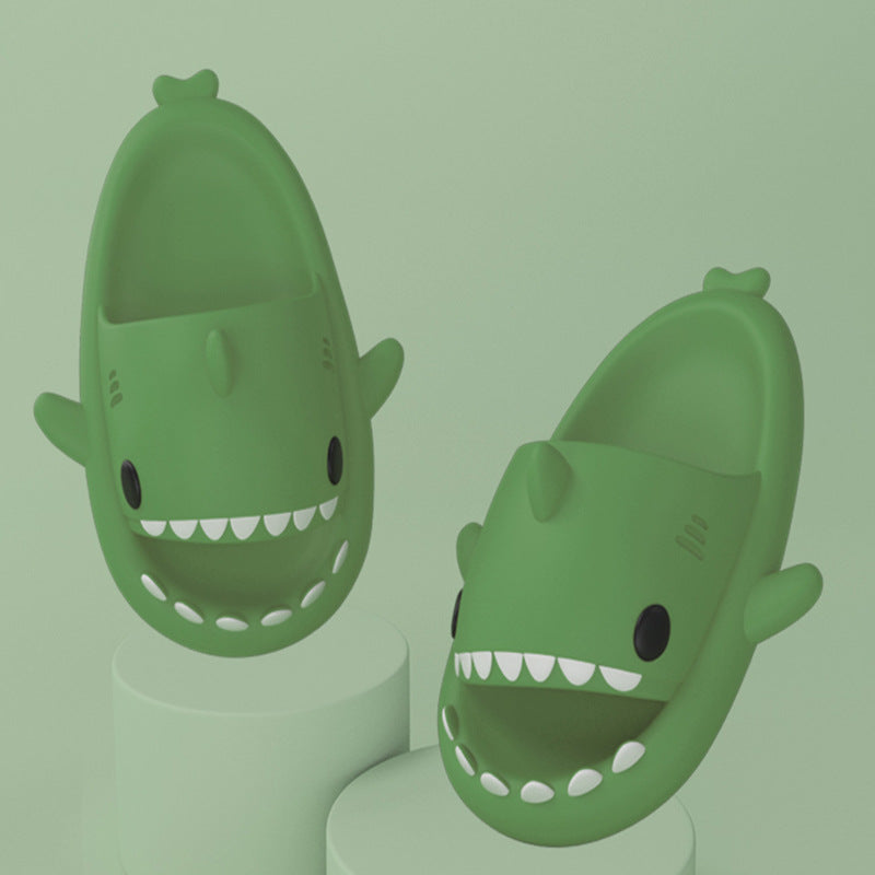 Cartoon Shark Slippers Funny Cutes Soft Slipper Indoor Outdoor  Shoes For Women Men Couples